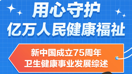 數說中國·75載輝煌成就丨用心守護億萬人民健康福祉——新中國成立75周年衛生健康事業發展綜述