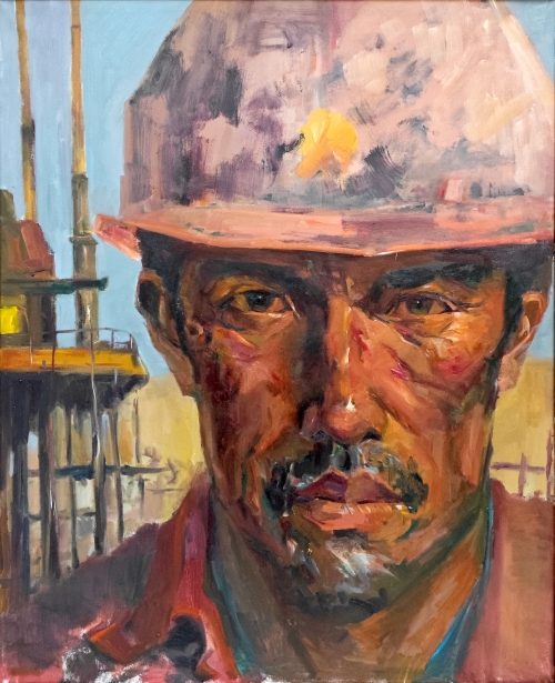 53-安漢寧-中國石油天然氣集團有限公司-歲月與擔當-油畫-100×80cm-外框尺寸-118x100cm