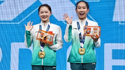 成都世運會丨蹦床冠軍“姐妹花”：在成都感受“4D環(huán)繞”般的支持