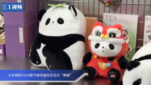 北京朝陽2026春節(jié)期間遍布近百只“熊貓”