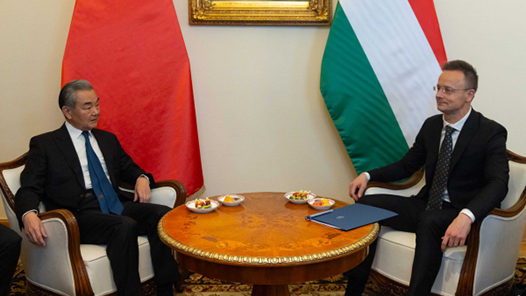 王毅同匈牙利外長西雅爾多會談